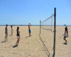 The beach is filled with exciting activities to explore like surfing, paddle boarding and play volleyball at the beach and special courts of volleybal